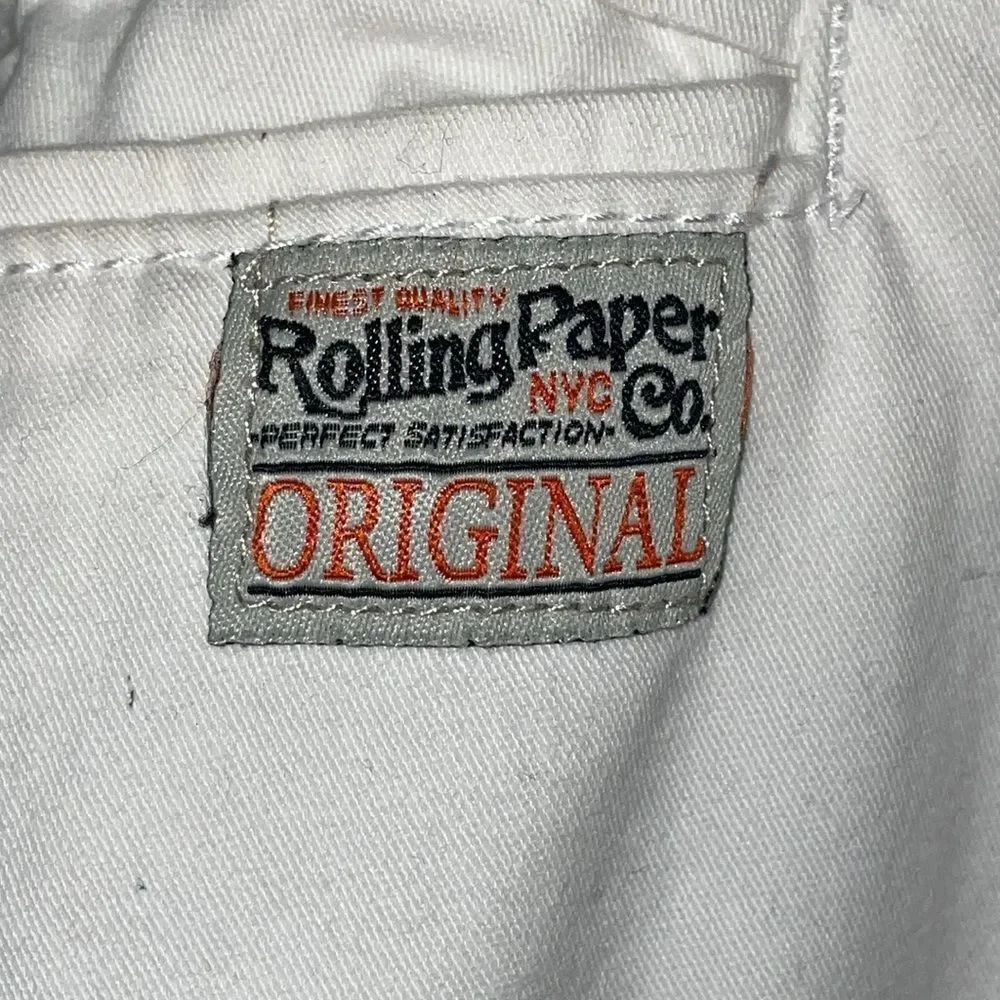 Rolling paper NYC co. White pants